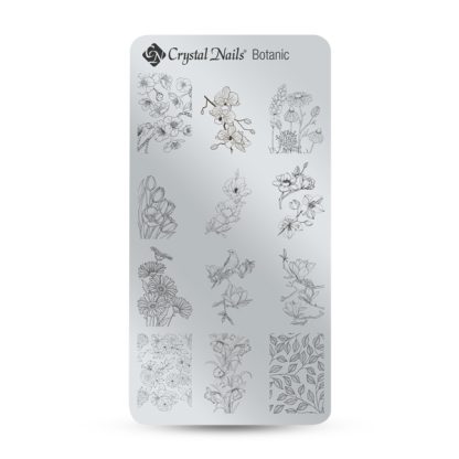 Crystal Nails - Stamping Plate - Botanic