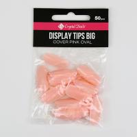 Crystal Nails - Display Tips Big - Cover Pink Oval