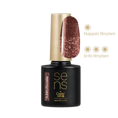 Crystal Nails - Sens 3g Polish - Flash Chocolate - 4ml