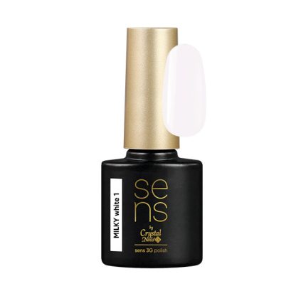 Crystal Nails - Sens 3g Polish - Milky White 1 - 4ml