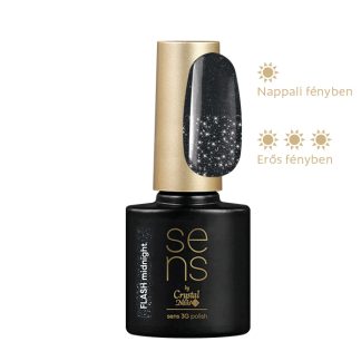 Crystal Nails - Sens 3g Polish - Flash Midnight - 4ml