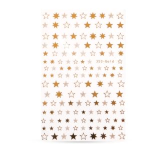 Crystal Nails - Adesivo Unghie - Stelle Dorate (353-Gold)