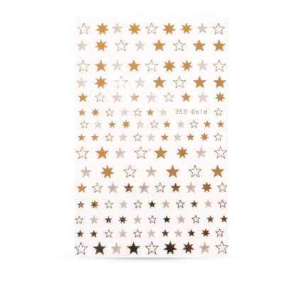 Crystal Nails - Adesivo Unghie - Stelle Dorate (353-Gold)