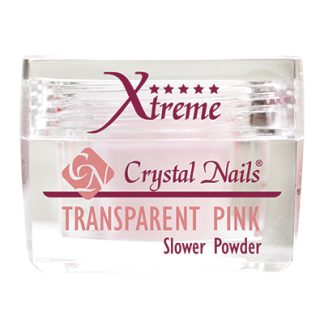 Crystal Nails - Xtreme Acrylic Powder - Transparent Pink - Slower