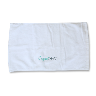 Crystal Spa - Asciugamano Di Cotone Bianco