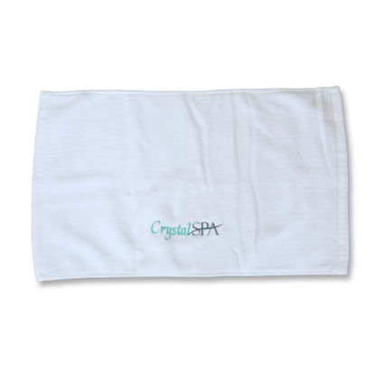 Crystal Spa - Asciugamano Di Cotone Bianco