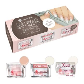 Crystal Nails - Babyboomer Powder Kit - 3x25ml