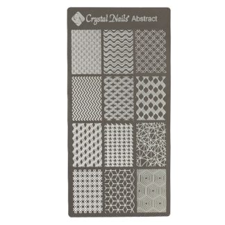 Crystal Nails - Stamping Plate - Abstract