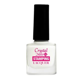 Crystal Nails - Stamping Lacquer - White - 4ml