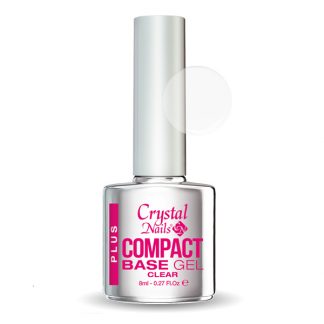 Crystal Nails - Compact Base Gel - Plus Clear