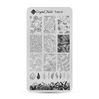 Crystal Nails - Stamping Plate - Tropical