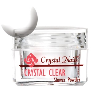 Crystal Nails - Acrylic Powder - Crystal Clear - Slower