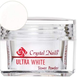 Crystal Nails - Acrylic Powder - Ultra White - Slower