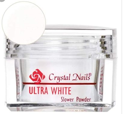 Crystal Nails - Acrylic Powder - Ultra White - Slower