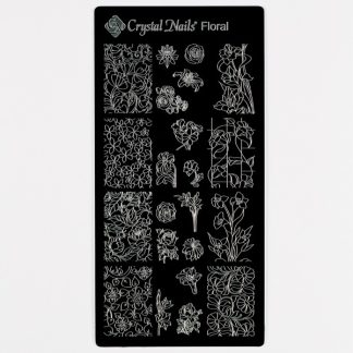 Crystal Nails - Stamping Plate - Floral
