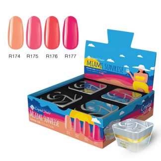 Crystal Nails - Royal Gel Kit - Miami Sunrise - 4x4,5ml