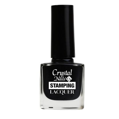 Crystal Nails - Stamping Lacquer - Black - 4ml