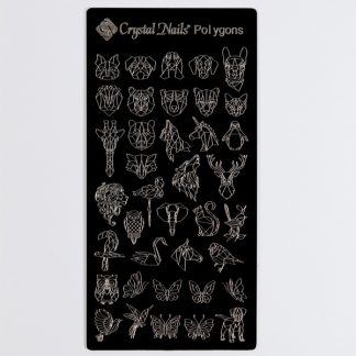 Crystal Nails - Stamping Plate - Polygons