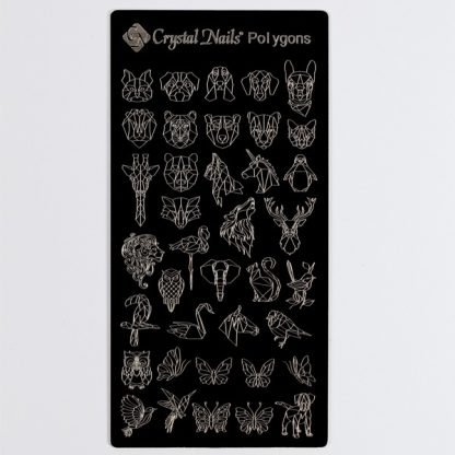Crystal Nails - Stamping Plate - Polygons