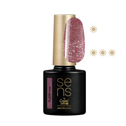 Crystal Nails - Sens 3g Polish - Flash Rose - 4ml