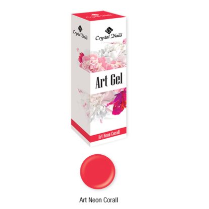 Crystal Nails - Art Gel - Neon Coral - 5ml