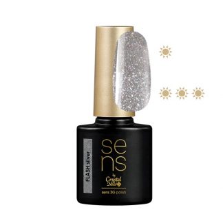 Crystal Nails - Sens 3g Polish - Flash Silver - 4ml