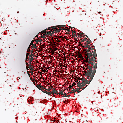 Crystal Nails - Platinum Foil - 3 - Passion Red