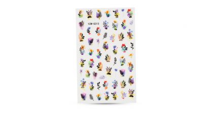 Crystal Nails - Adesivo Per Unghie - Mazzo Di Fiori (YZW-S313)