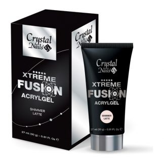 Crystal Nails - Xtreme Fusion Acrylgel - Shimmer Latte - 30g