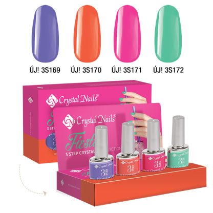 CRYSTAL NAILS - FIESTA 3 STEP CRYSTALAC 4x4ml