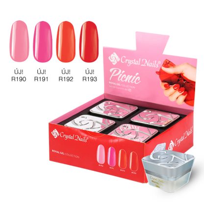 CRYSTAL NAILS - PICNIC ROYAL GEL (Kit 4X4.5ml)