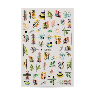 Adesivi adesivi extra sottili su archi 12x7,5 cm con design estivo e motivi indipendenti. 