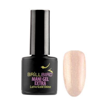 Brillbird - Mani Gel Extra - Latte Gold Shine - 8ml