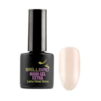 Brillbird - Mani Gel Extra - Latte Silver Shine - 8ml