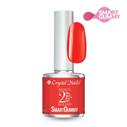 Crystal Nails - SmartGummy Base Gel - #3 Passion Red - 8ml