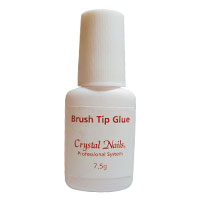 Crystal Nails - Brush Gel Tip Glue - 7,5g