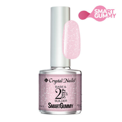 Crystal Nails - SmartGummy Base Gel - #5 Shimmer Candy - 8ml