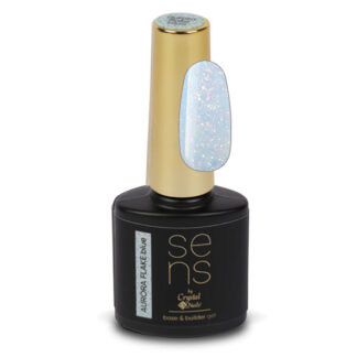 Crystal Nails - Sens Aurora Flake Base Gel - Blue - 10ml