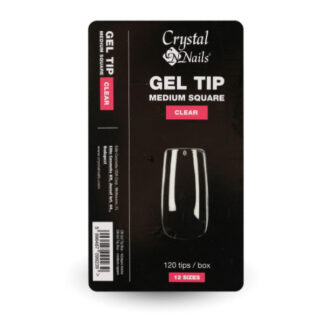 Crystal Nails - Gel Tip Box - Medium Square - 120pz