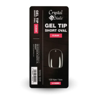 Crystal Nails - Gel Tip Box - Short Oval - 100pz
