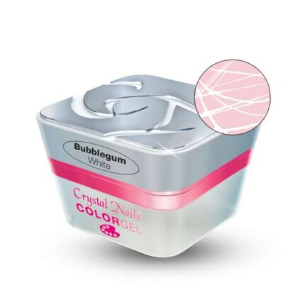 Crystal Nails - Bubblegum Gel - White - 3ml