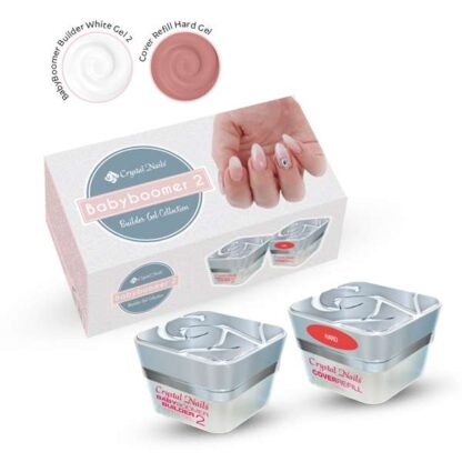 Crystal Nails - Builder Gel Kit - Babyboomer 2 - 2x15ml