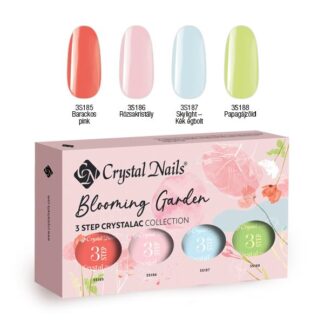 Crystal Nails - 3 Step Crystalac Kit - Blooming Garden - 4x4ml