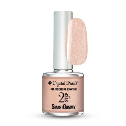 Crystal Nails - SmartGummy Base Gel - #8 Shimmer Peach - 8ml