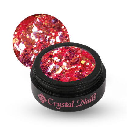 Crystal Nails - Mermaid Glitter - 1 Coral