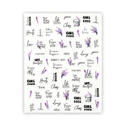 Crystal Nails - Adesivo Per Unghie - Lavender (HANYI-641)