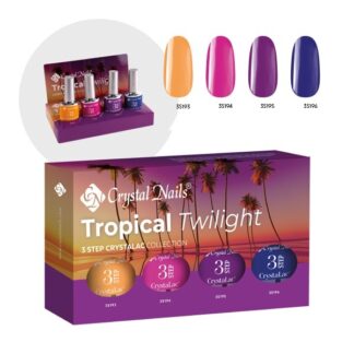 Crystal Nails - KIT TROPICAL TWILIGHT 3 STEP CRYSTALAC (4X4ML)