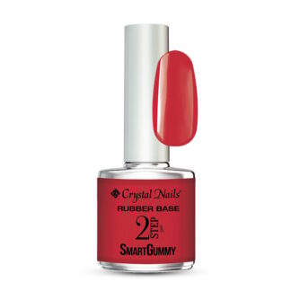 Crystal Nails – 2S SMARTGUMMY RUBBER BASE GEL - NR36 FIERY RED 8ML
