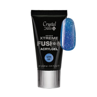 Crystal nails - XTREME FUSION ACRYLGEL - BLU GLITTER 30G