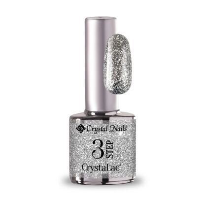 Crystal Nails - 3 Step Crystalac Full Platinum - 3S206 Shimmering Silver